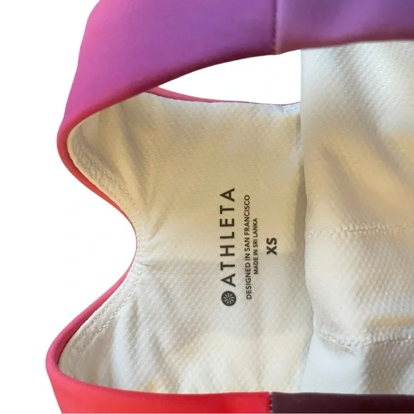 ATHLETA CONSCIOUS LOVE PROUDLY CROP TOP RAINBOW PRIDE - Picture 3 of 6